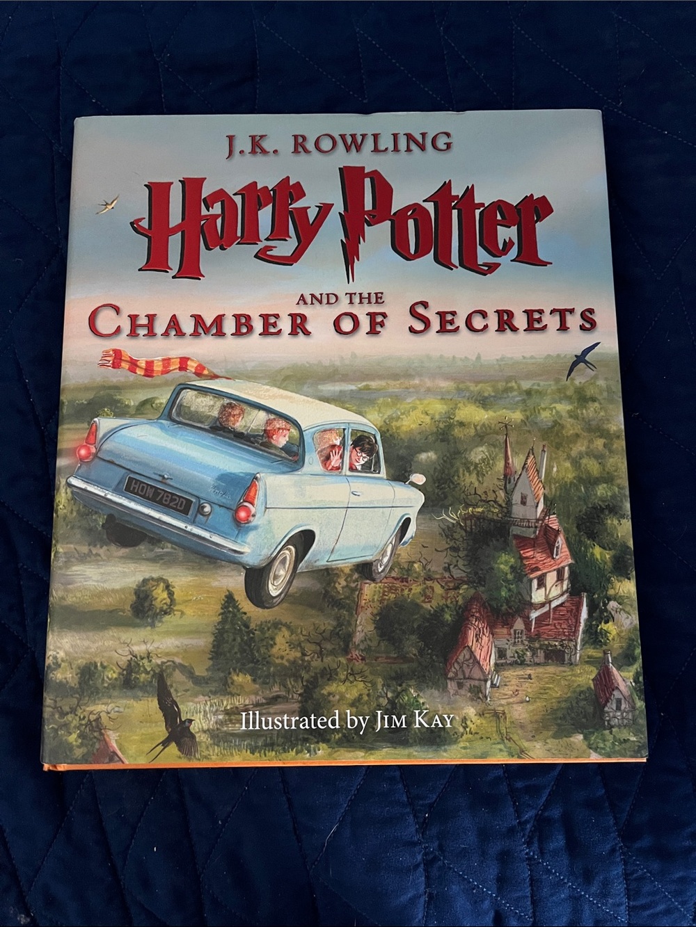 Harry Potter and the Chamber of Secrets Illustrated Hardcover - Blue Cover